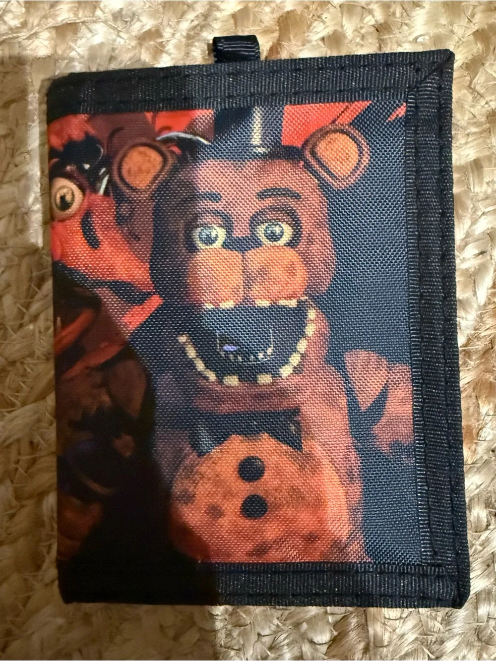 Five Nights at Freddy’s Nylon Black Tri-Fold Wallet